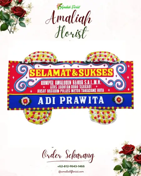 Papan Bunga Ucapan Selamat Adireja Wetan